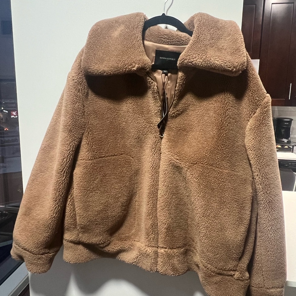 Banana Republic Tan Sherpa Jacket